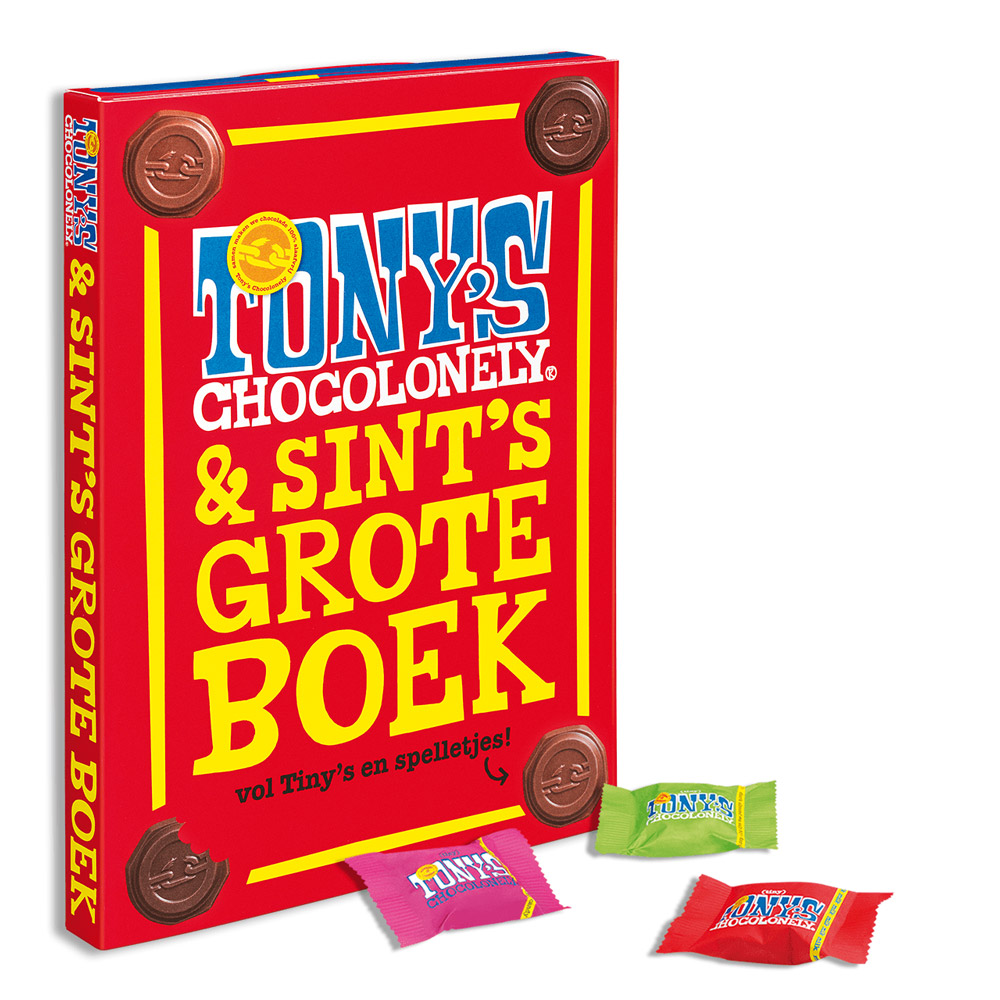 Tony's Chocolonely Sinterklaasboek met Tiny Tony's