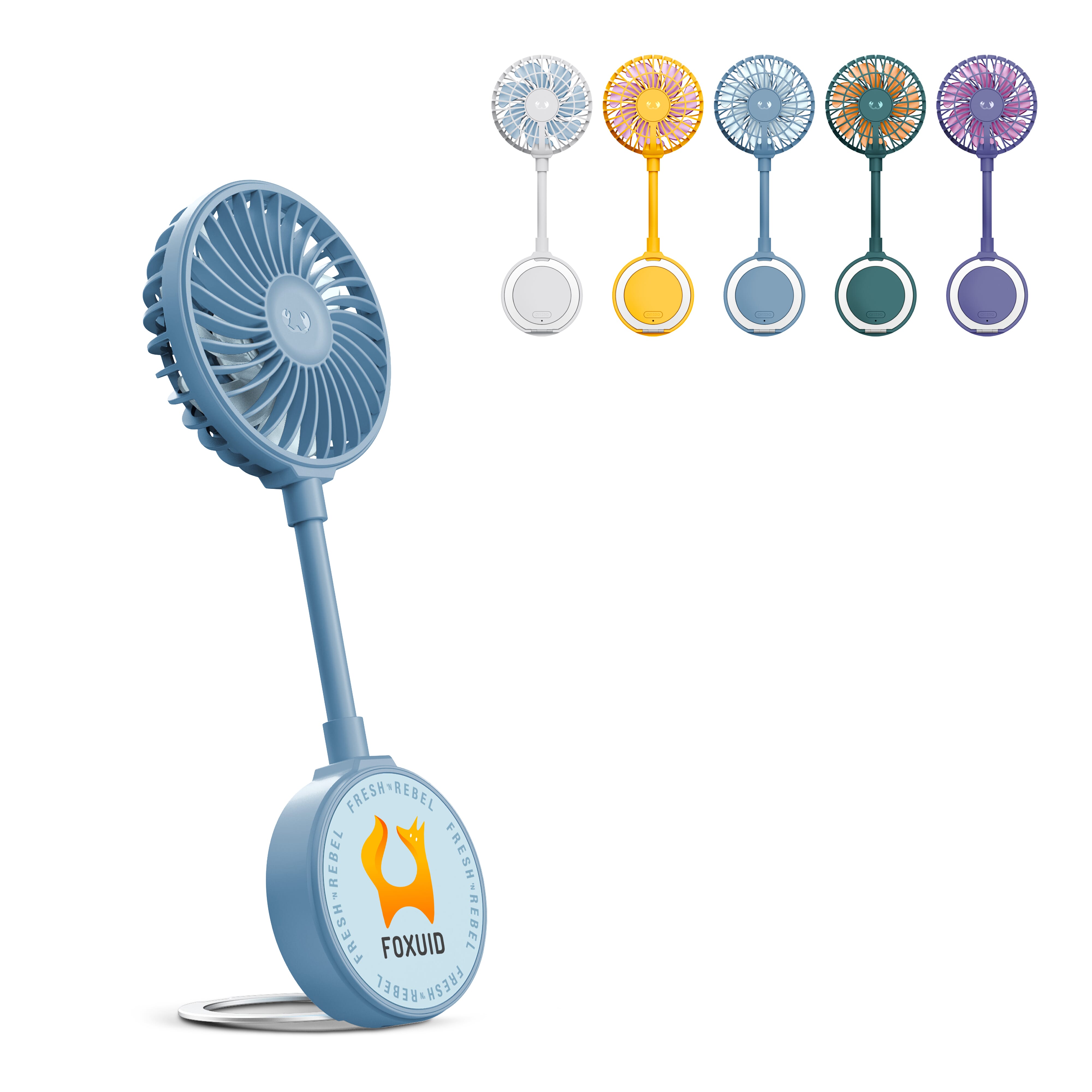 Fresh 'n Rebel Draadloze Magnetische Ventilator met Telefoonstandaard