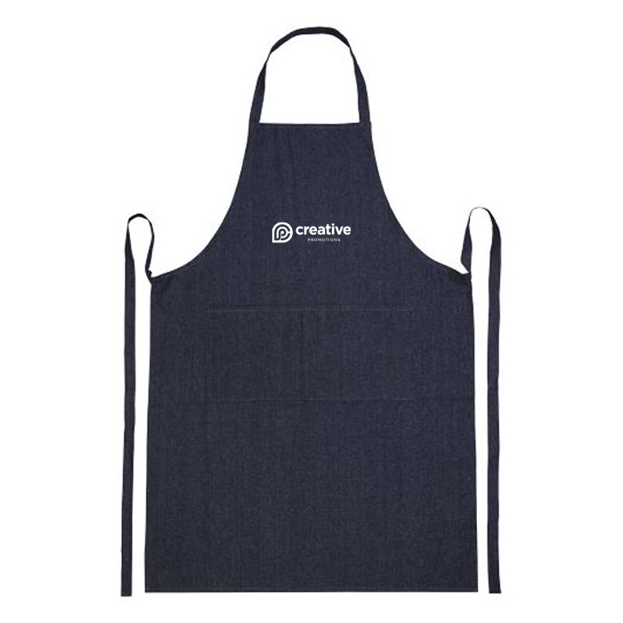 Jeen schort van gerecycled denim van 200 g/m²