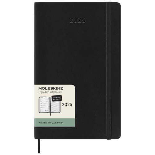 Moleskine week-agenda voor 12 maanden met zachte kaft in Duits L