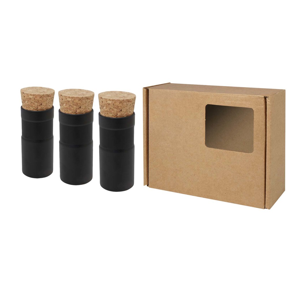 Hey Pots tuin voor op het bureau met bloemenmix, set van drie