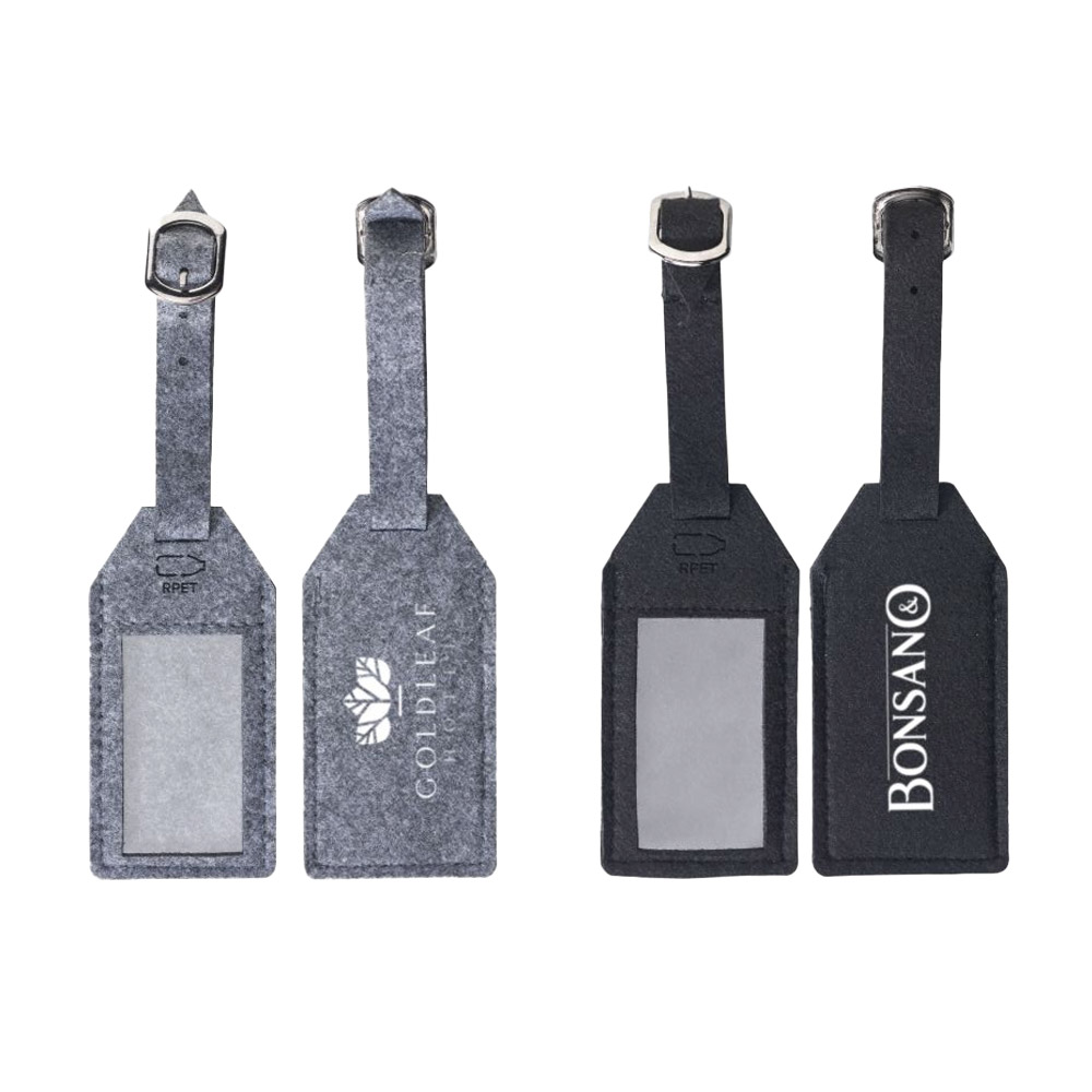 RPET Felt GRS Luggage Tag bagagelabel