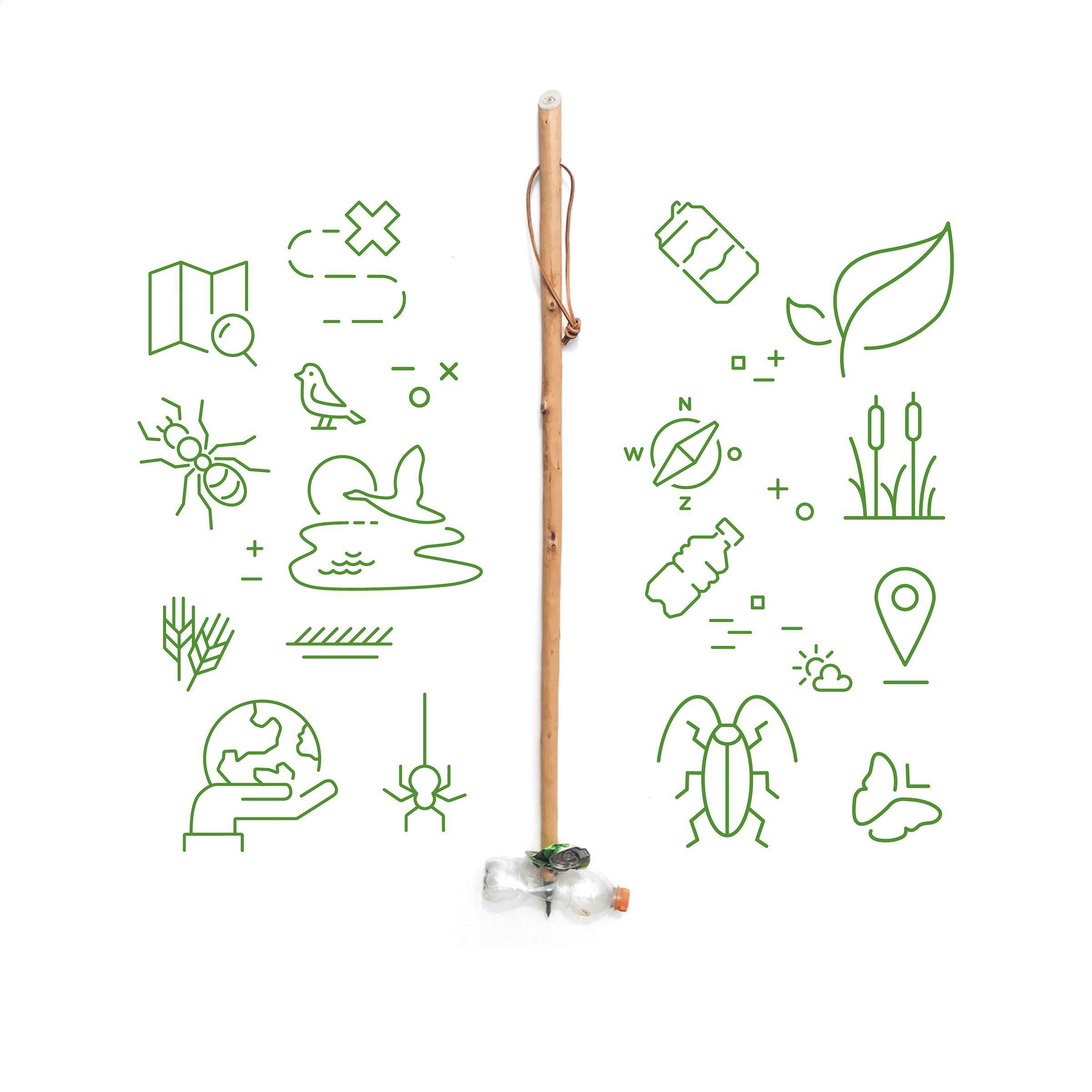 CleanWalk Walkingstick wandelstok