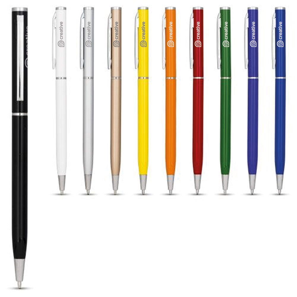 Slim aluminium balpen