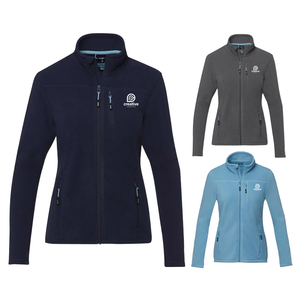 Amber GRS gerecycled dames fleece jas met volledige rits
