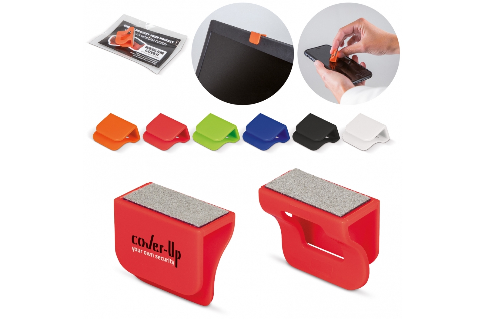 Webcam cover & schermreiniger