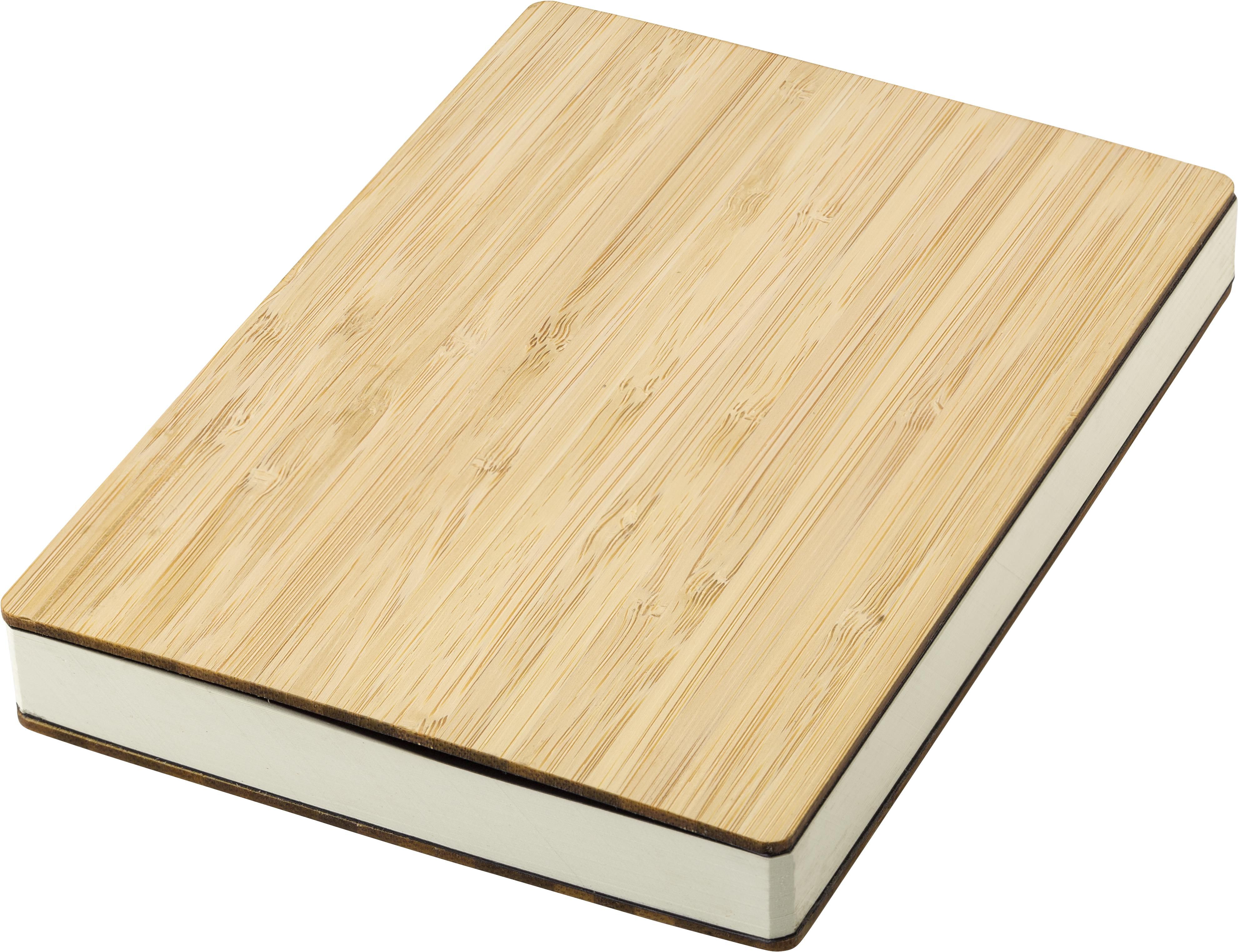 Bamboe cover notitieboek met pen Jo