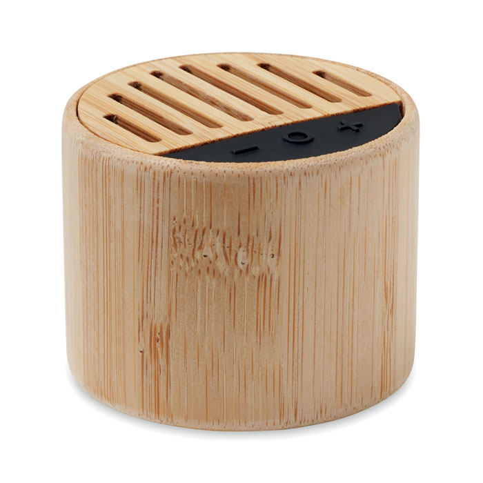 ROUND LUX Bamboe draadloze luidspreker