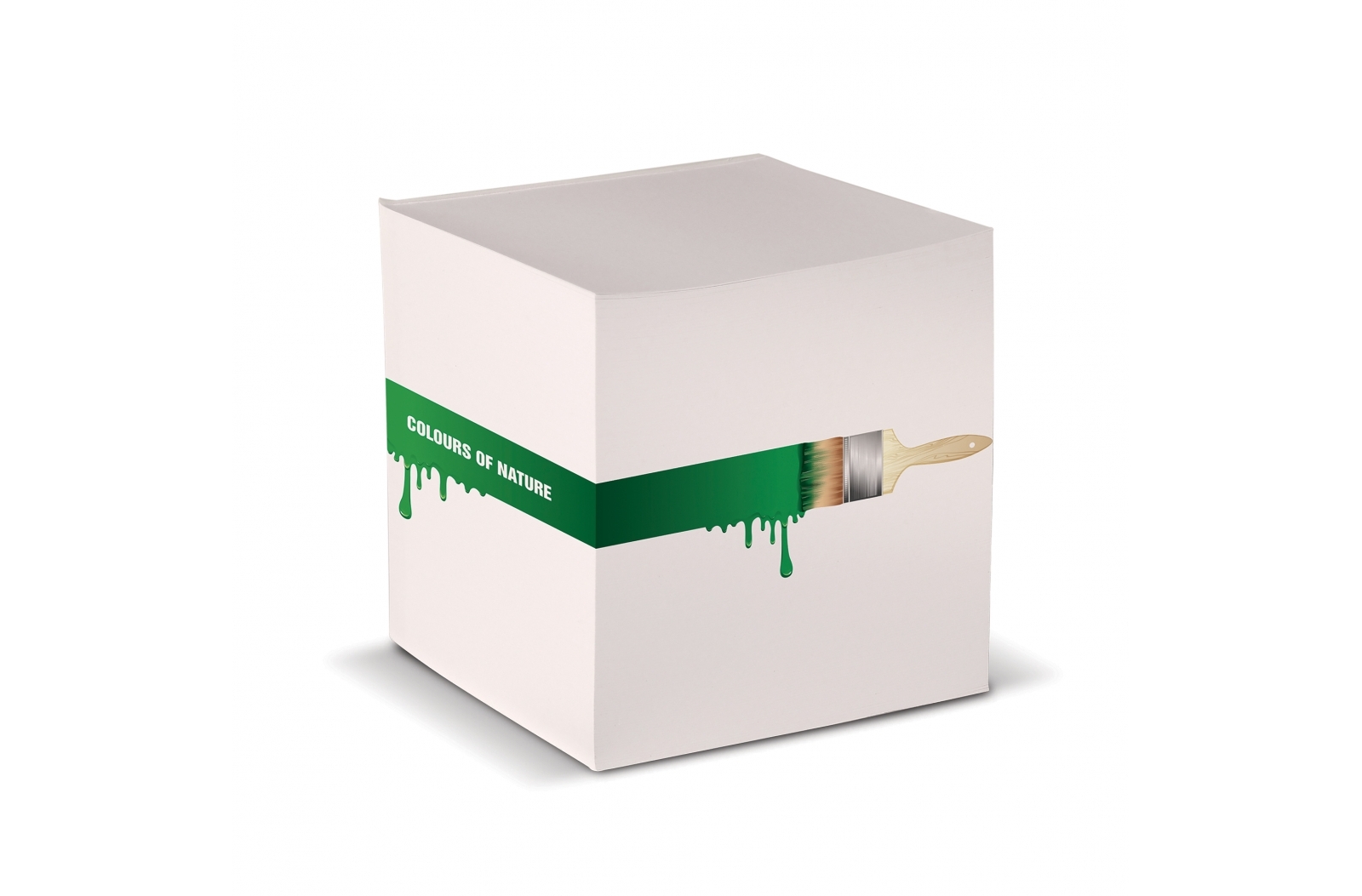 Kubusblok groot met recycled papier 840 vellen 10x10x10cm