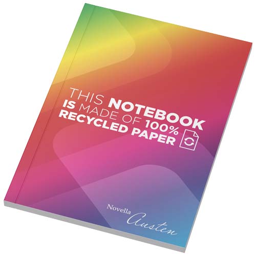 Novella Austen A6 gerecycled notitieboek met zachte cover, 50 vellen