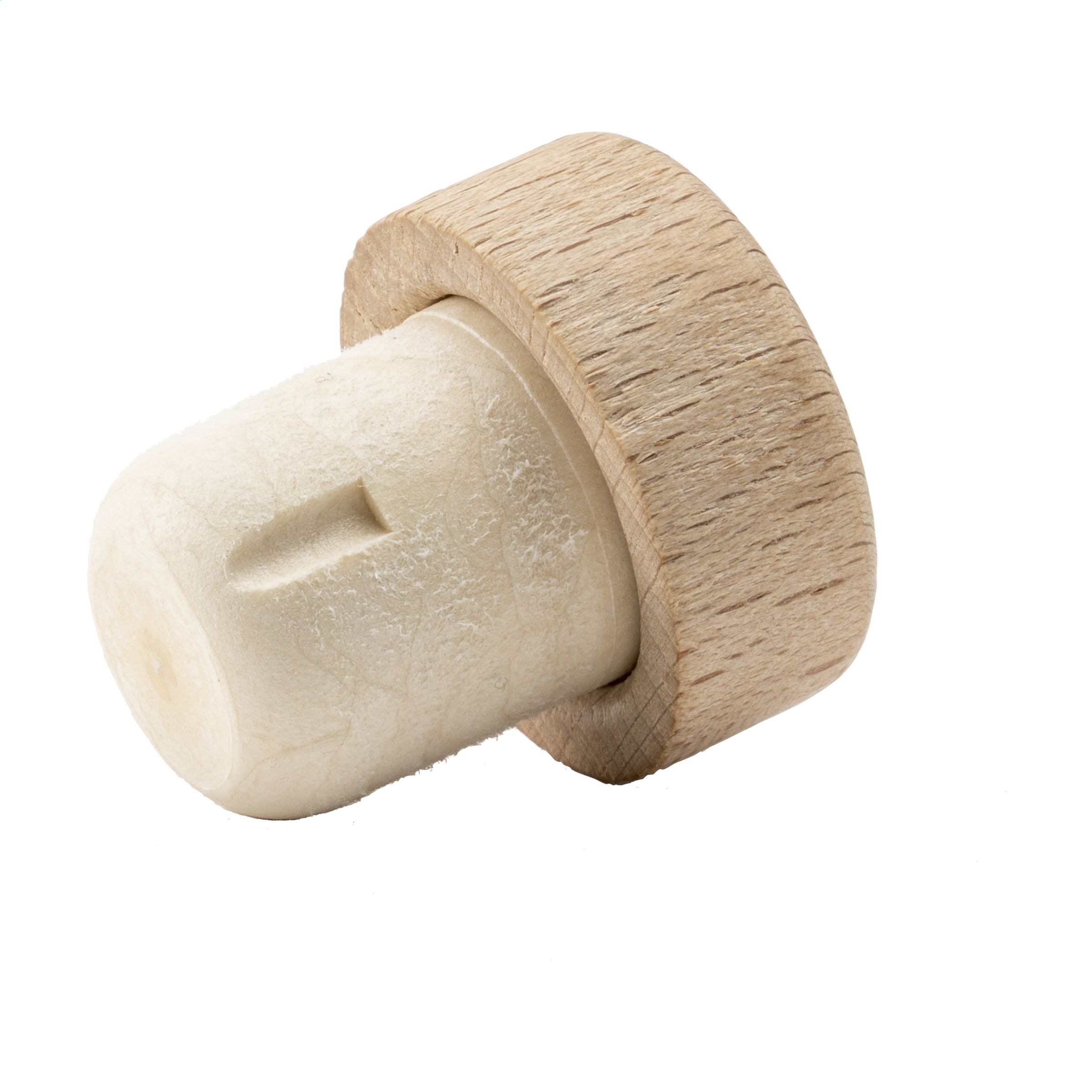 Houten dop met kurk