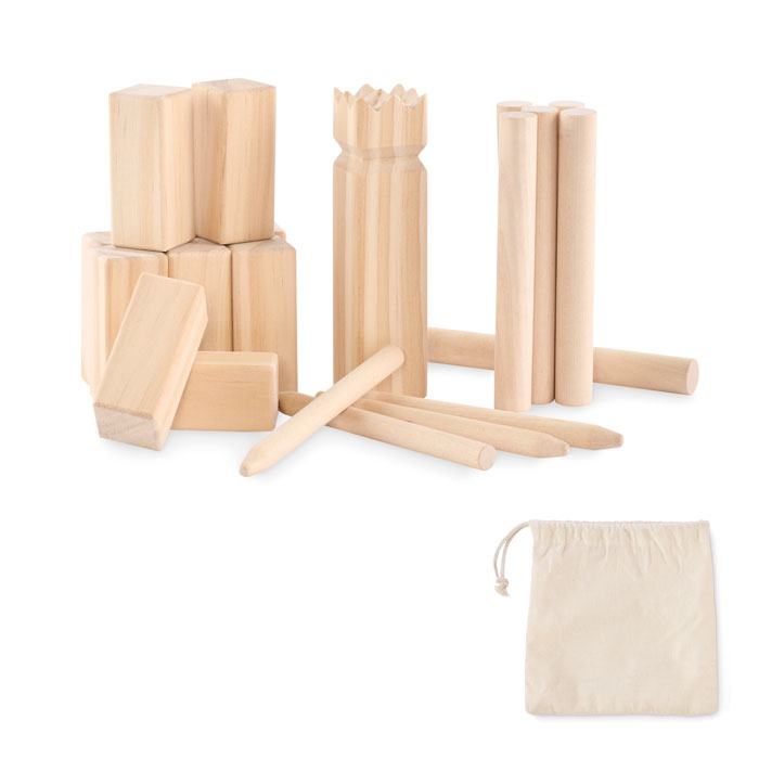 KING PETIT Dennenhouten werpspel voor buit