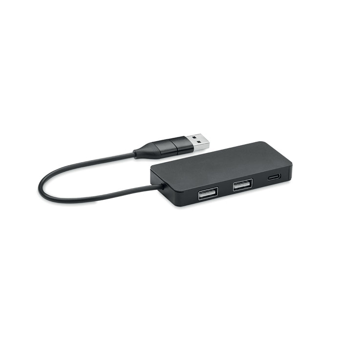HUB-C Aluminium USB hub 3 poorten