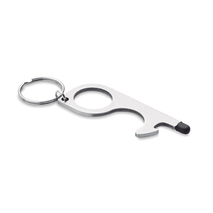 NOTOUCH Contactloze sleutelhanger RVS