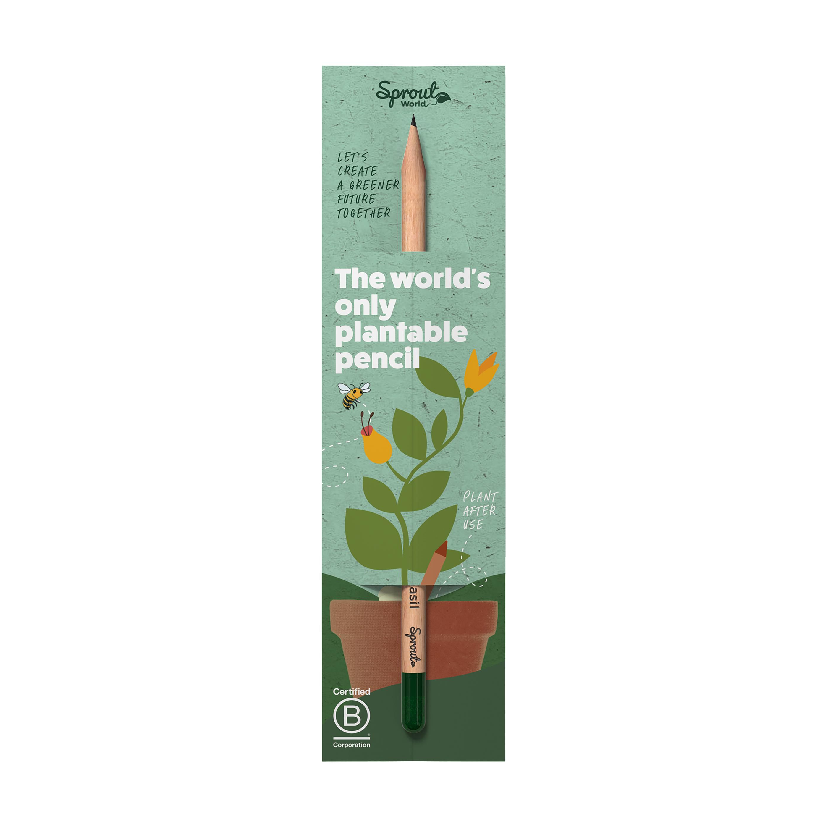 Sproutworld Set: Sharpened Pencil & Header Card geslepen potlood