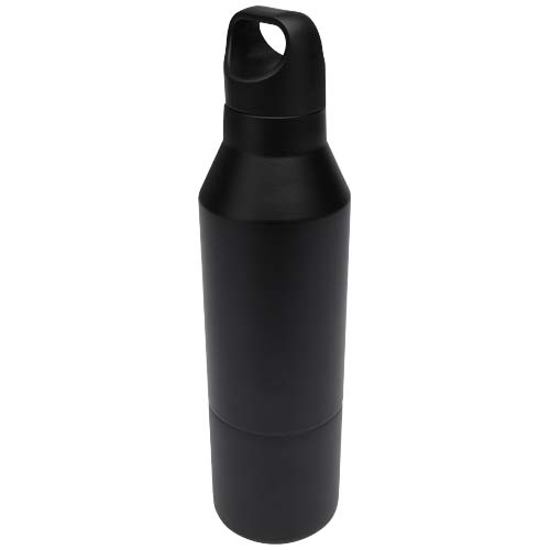 Odessy 600 ml RCS gecertificeerde, geïsoleerde fles van gerecycled roestvrijstaal met 300 ml beker