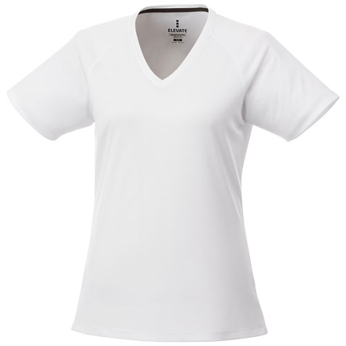 Elevate Amery cool fit V-hals dames t-shirt met korte mouwen