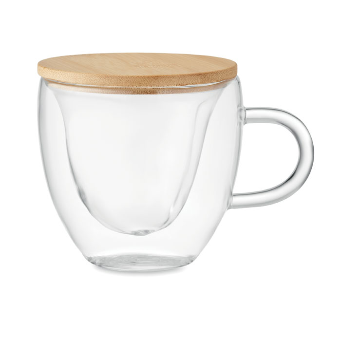 CORAMUG Dubbelwandige borosilicaat mok