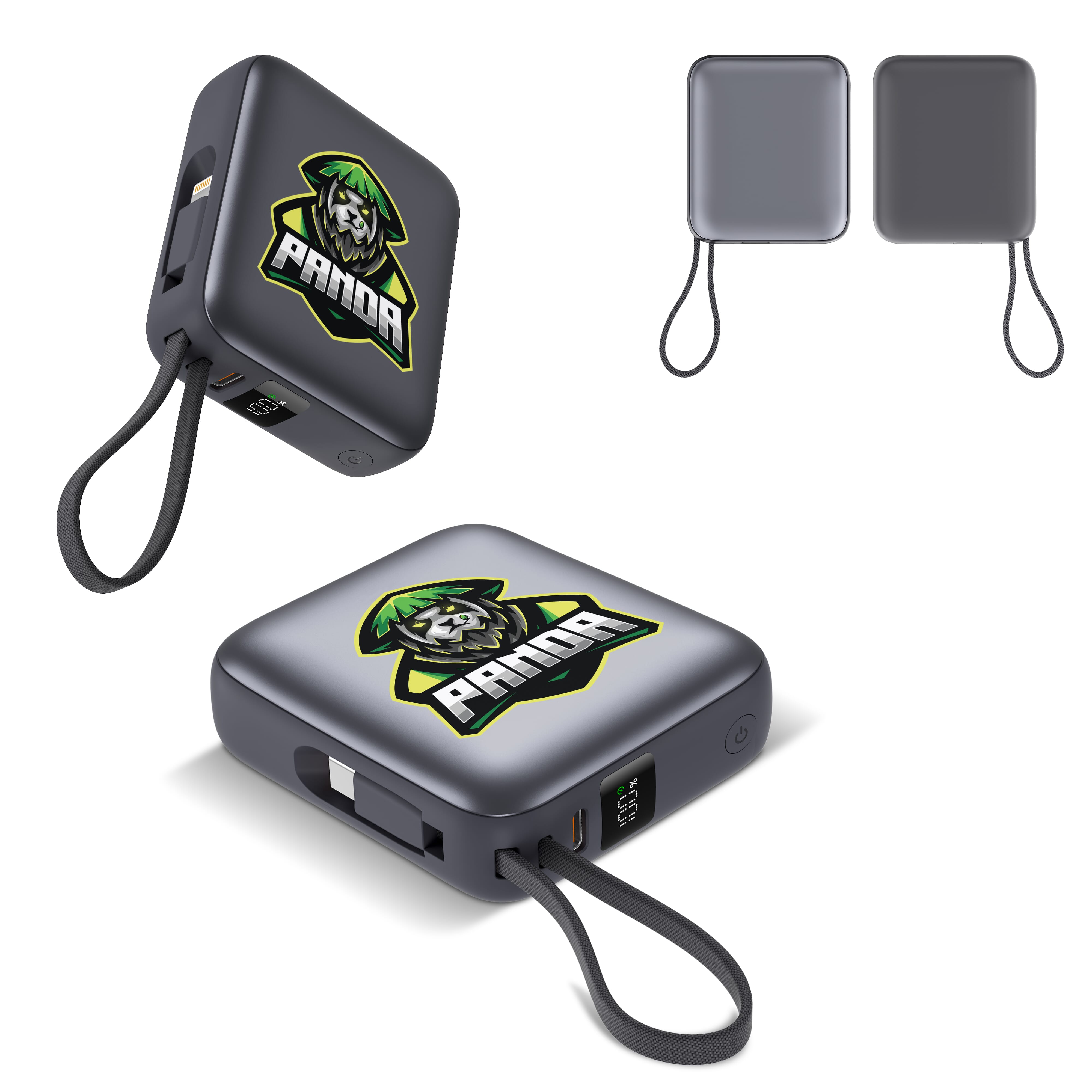 Nova Powerbank 22.5W Power Delivery met ingebouwde kabels 10000 mAh