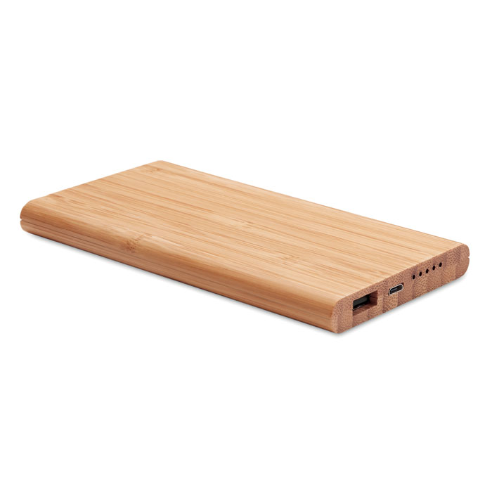 ARENA Draadloze bamboe powerbank