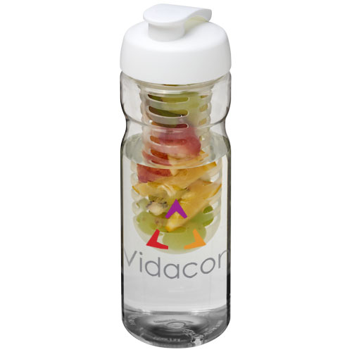 H2O Active® Base 650 ml sportfles en infuser met flipcapdeksel
