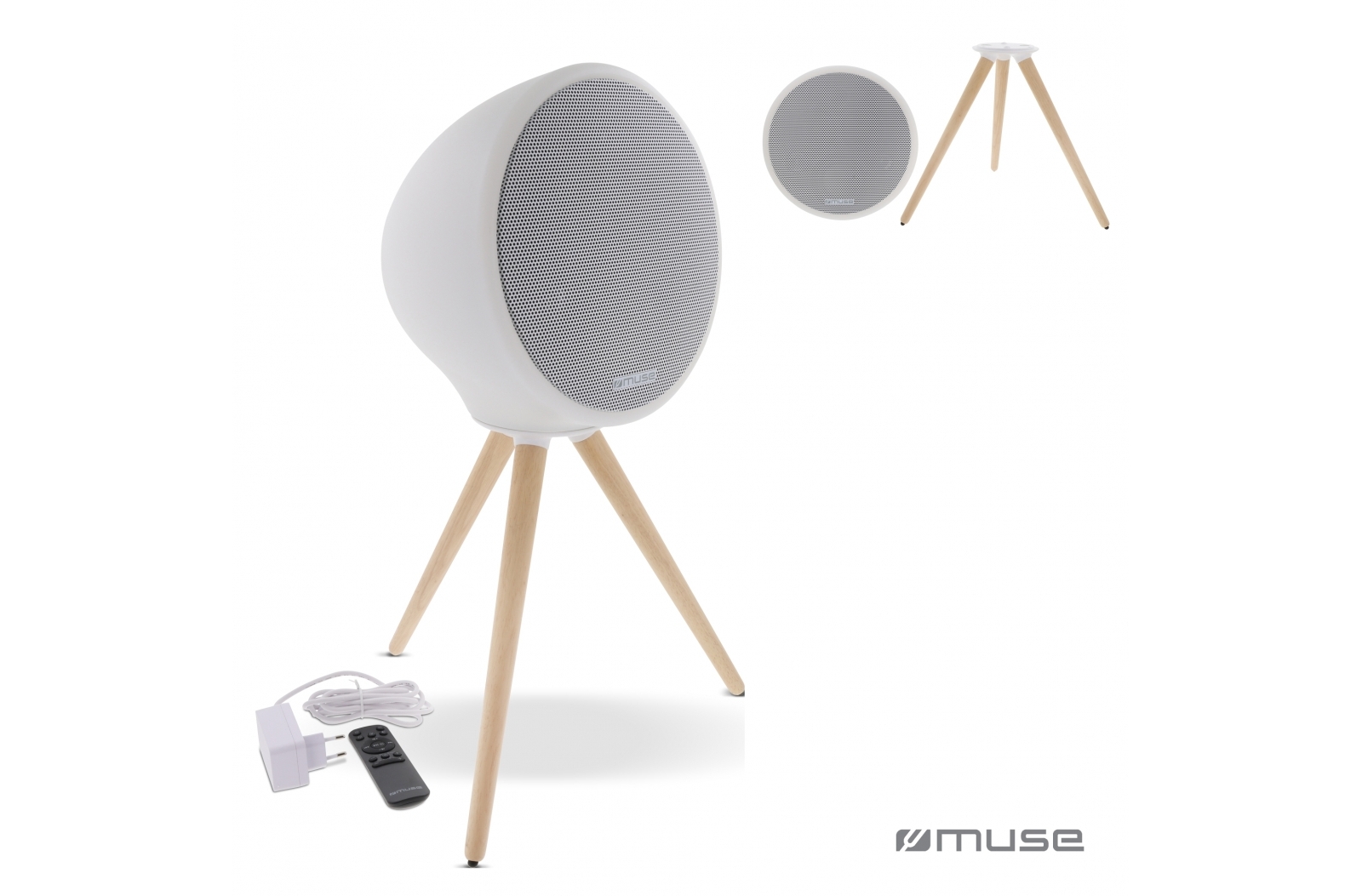 M-655 | Muse full LED, spatwaterdichte Bluetooth-luidspreker met statief 100W