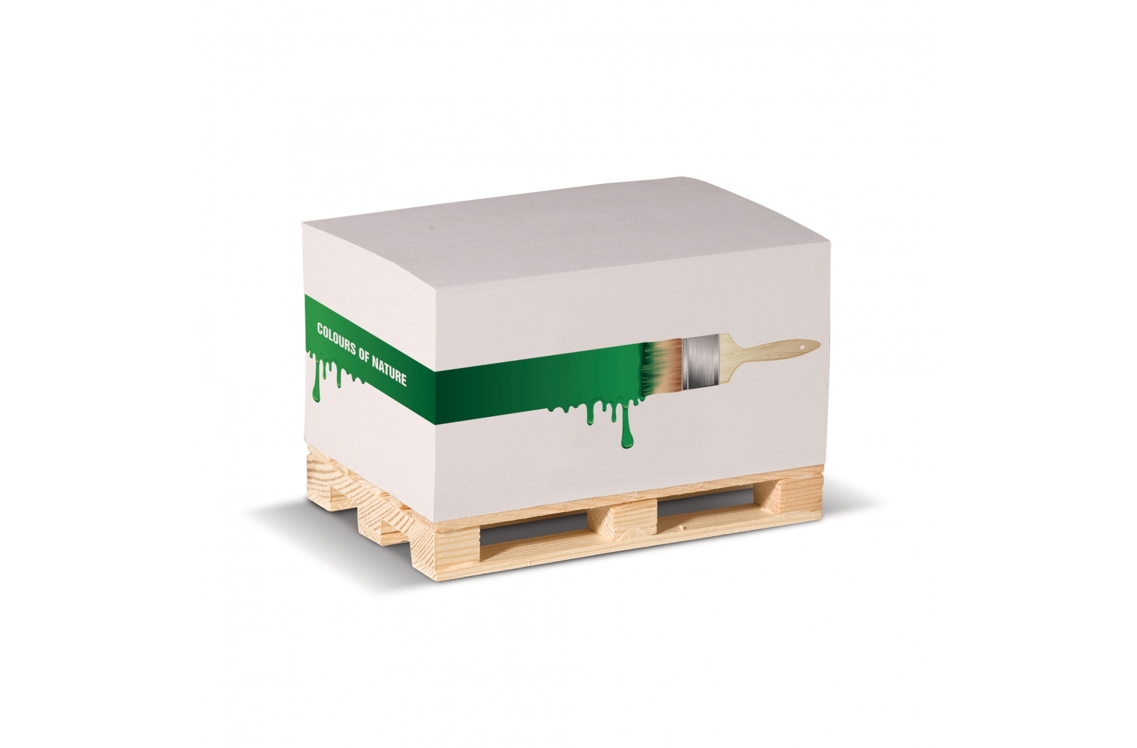 Palletblok recycled papier 530 vels 12x8x6cm