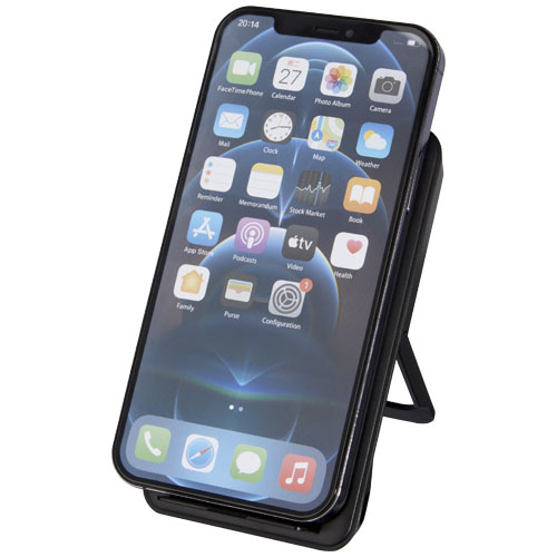 Loop 10 W draadloos oplaadstation met telefoonstandaard van gerecycled plastic