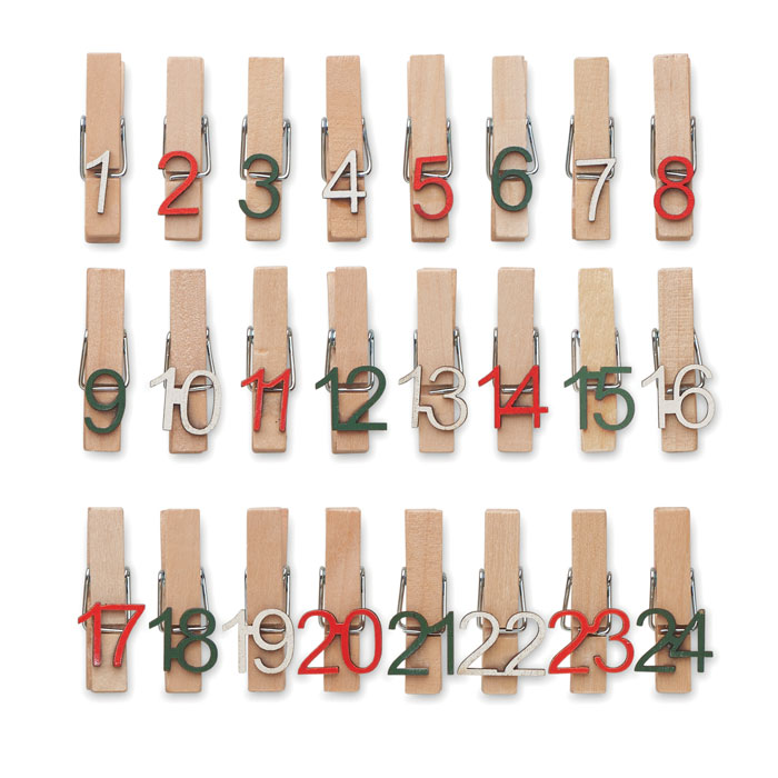 CLIPY 24 clip adventskalender set