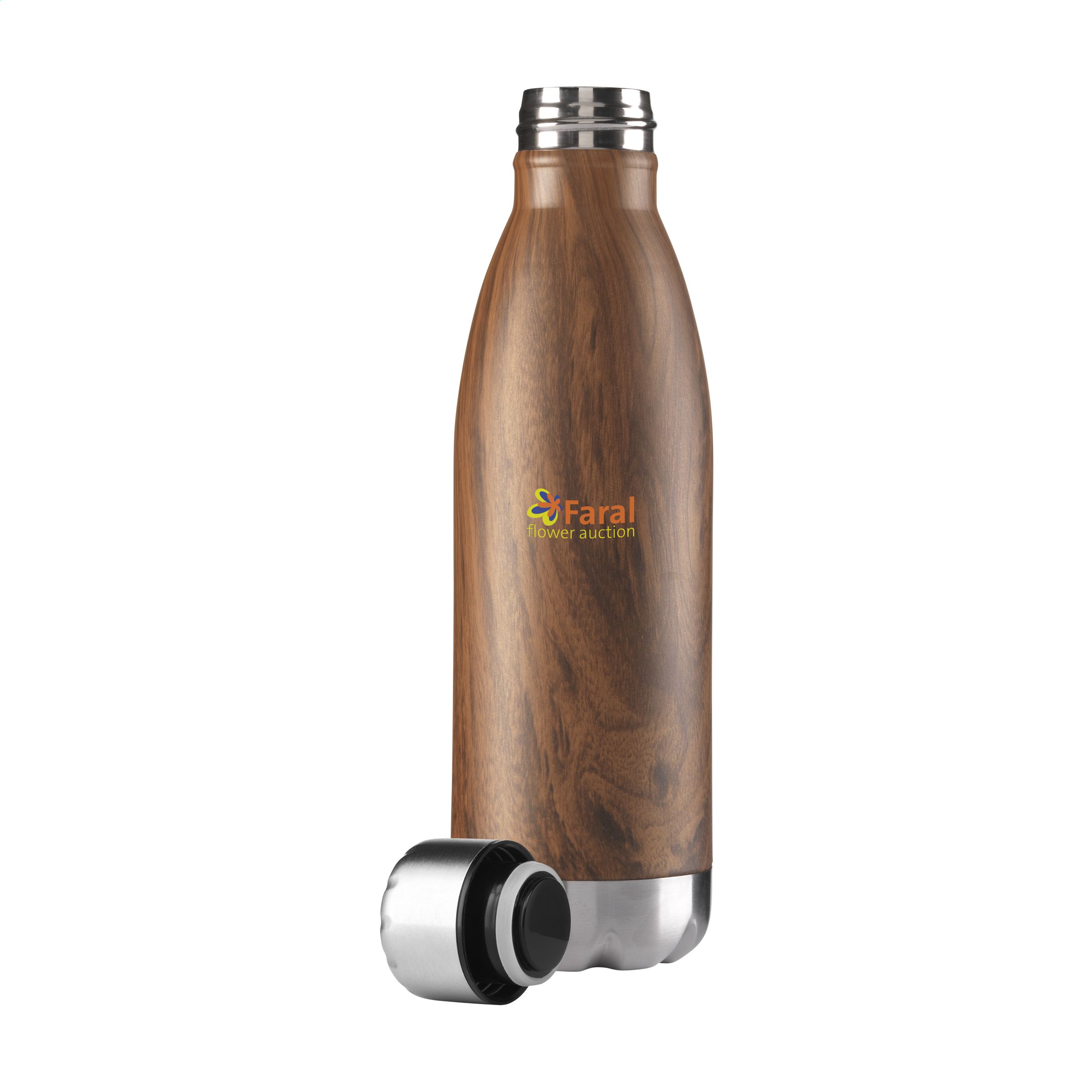 Topflask Wood 500 ml drinkfles