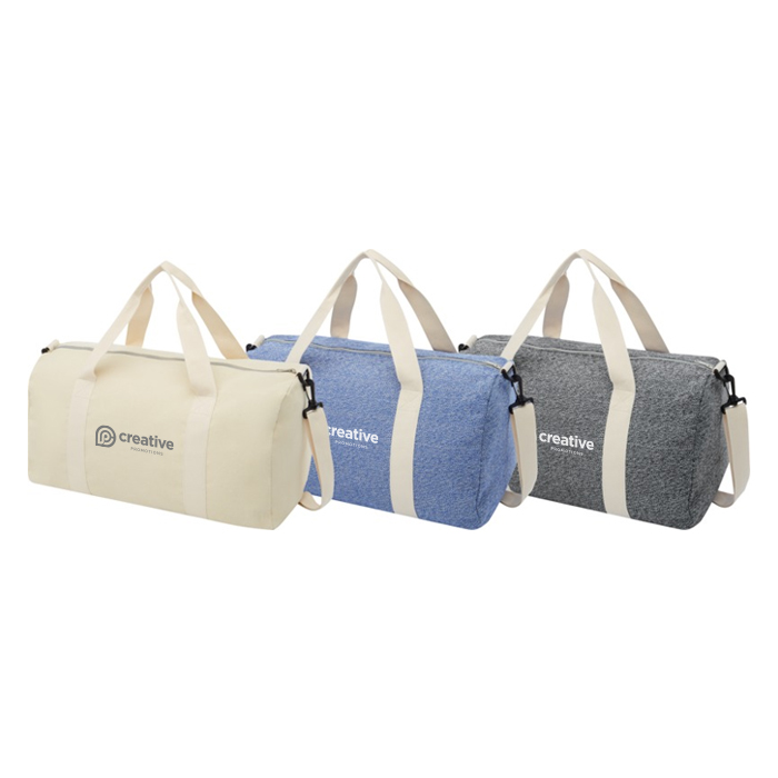 Pheebs 450 g/m² duffel bag van gerecycled katoen en polyester 24L