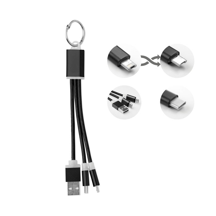 RIZO Sleutelhanger met oplaadkabel