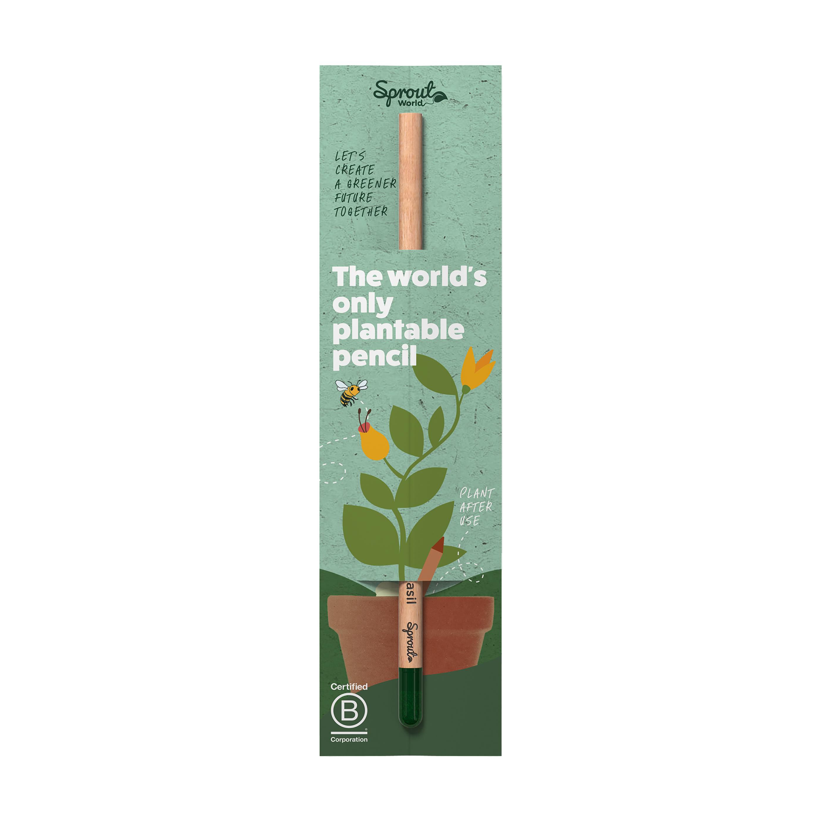 Sproutworld Set: Unsharpened Pencil & Header Card ongeslepen potlood