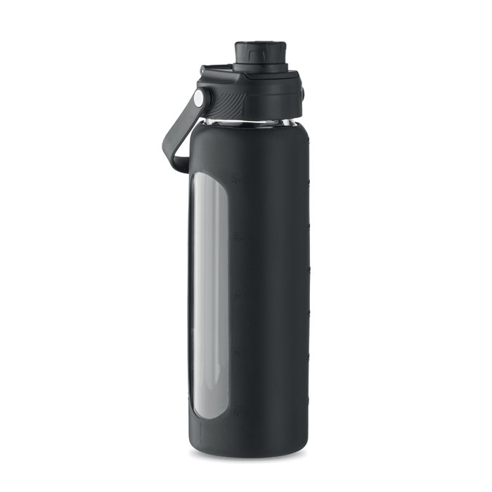KEILA Glazen fles met hoes 750 ml