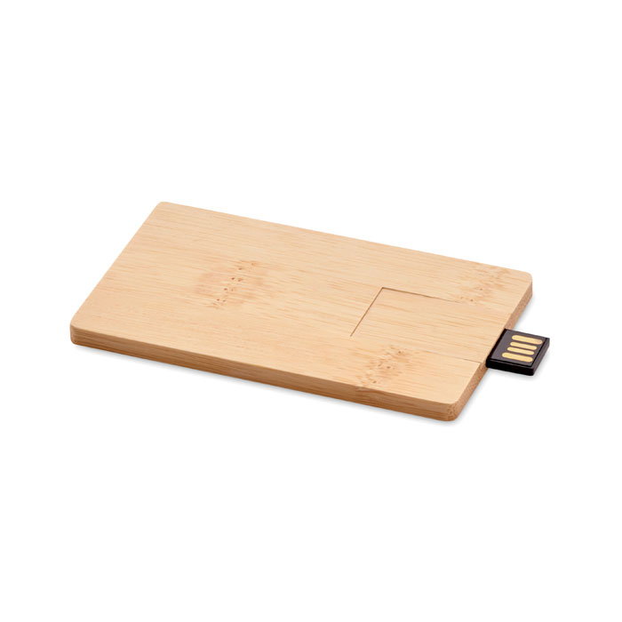 CREDITCARD PLUS Bamboe USB stick 16GB