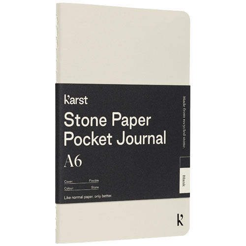 Karst® A6 softcover pocket journal van steenpapier - blanco