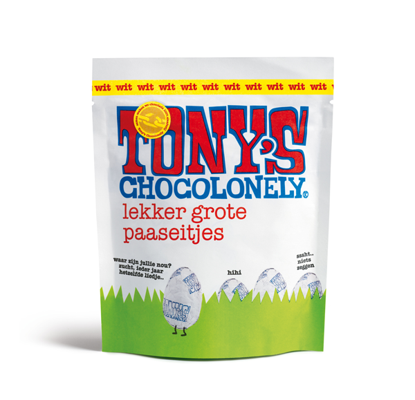 Tony's Chocolonely Paaseitjes Wit zak