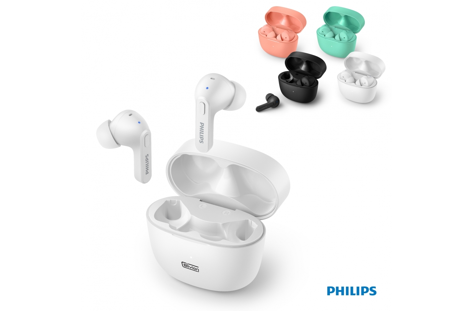 Philips&nbsp;TWS In-Ear Earbuds met siliconen oordopjes | TAT2206