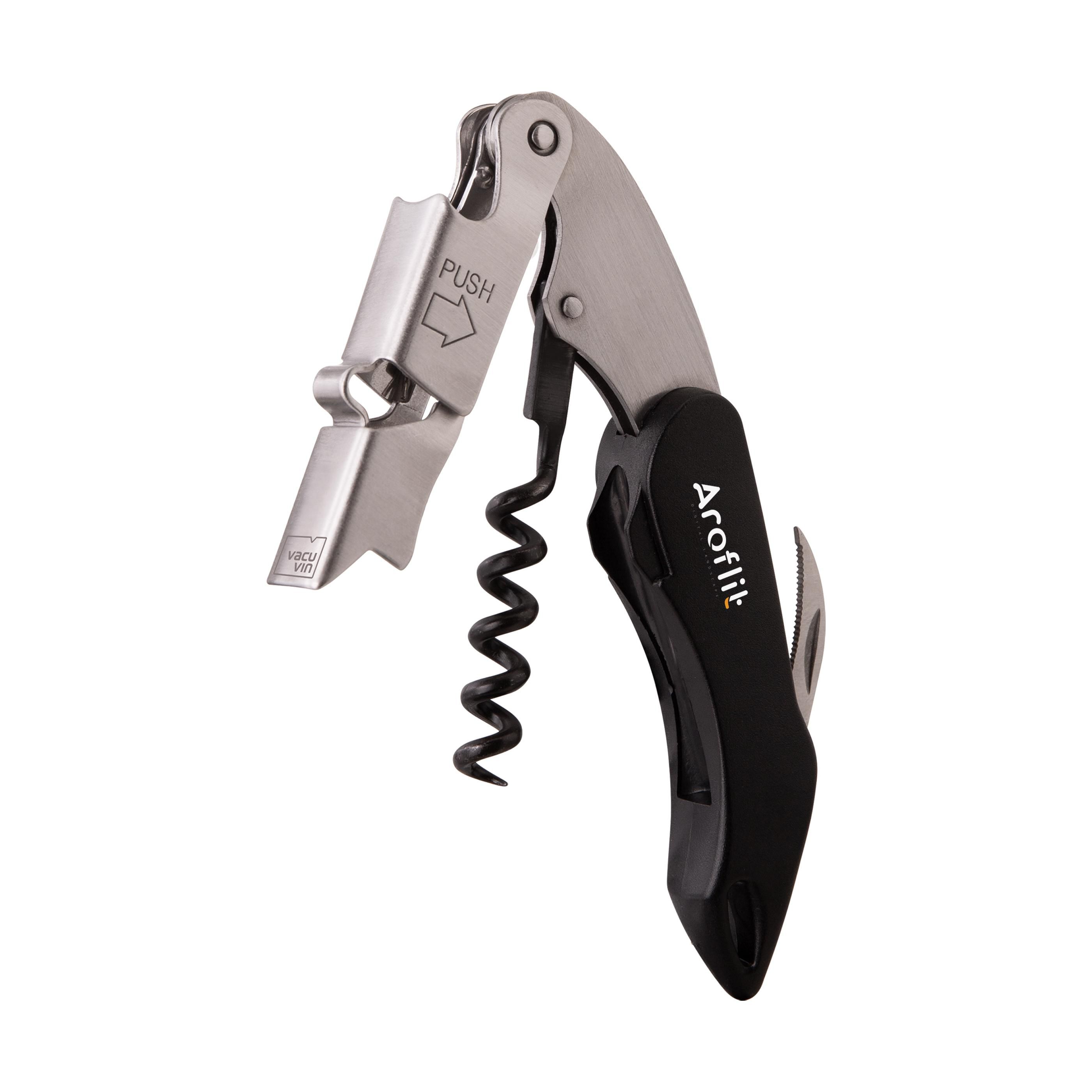 Vacu Vin Waiter’s Corkscrew Push Large kelnersmes