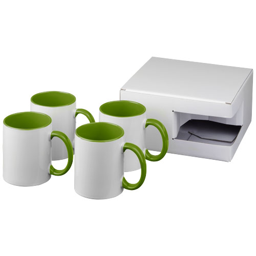 Ceramic sublimatie mok 4 delige geschenkset