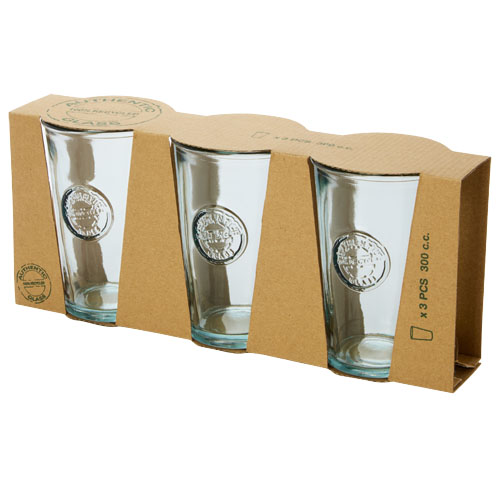 Copa driedelige set van 300 ml gerecycled glas