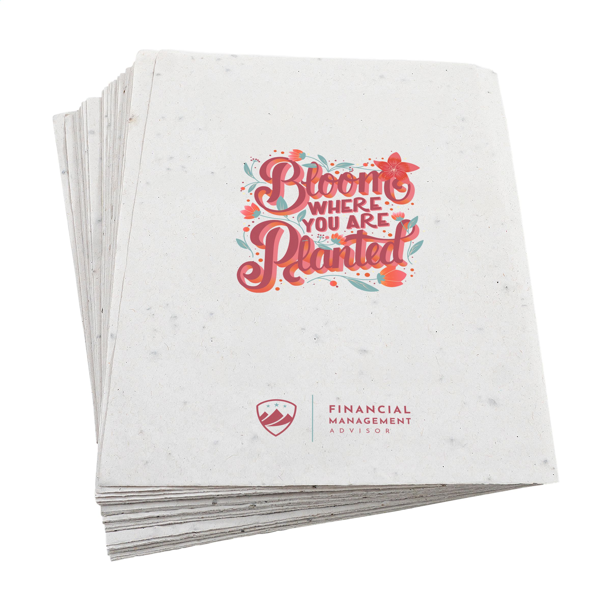 Leaflet A6 Flower Seed Paper (200 g/m²)