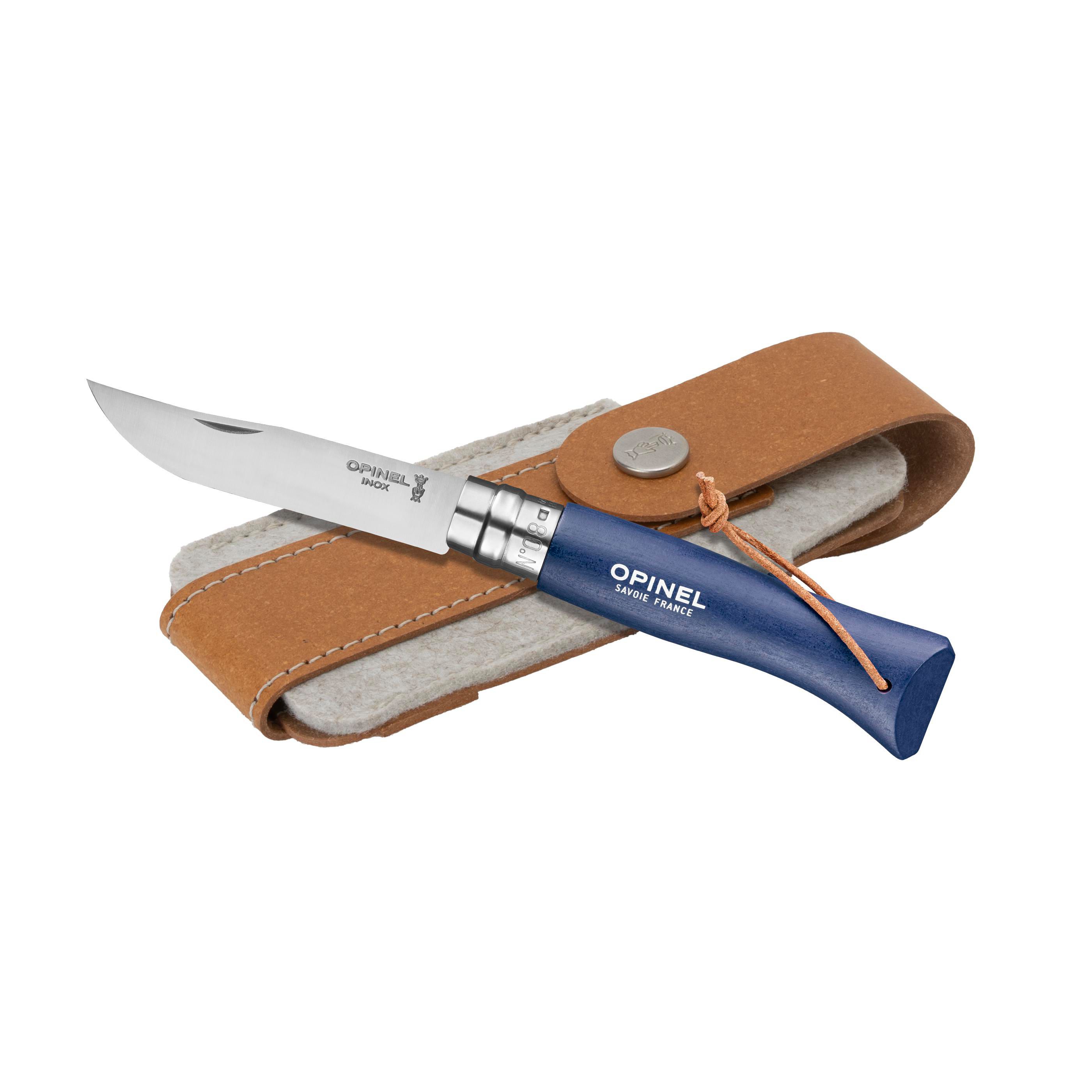 Opinel Colorama No 08 zakmes | Met riemetui