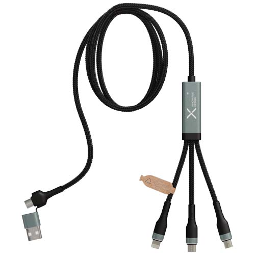 SCX.design C53&nbsp;5 in 1 rPET ultrasnelle oplaadkabel van 100 W