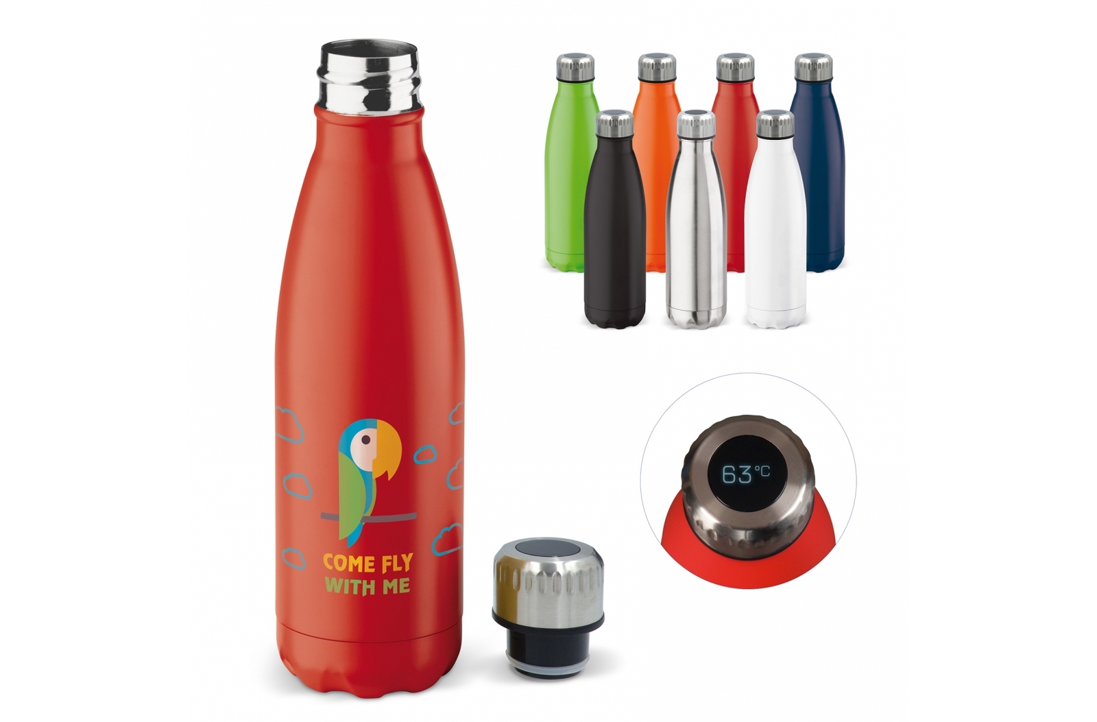 Thermofles Swing met temperatuur display 500ml