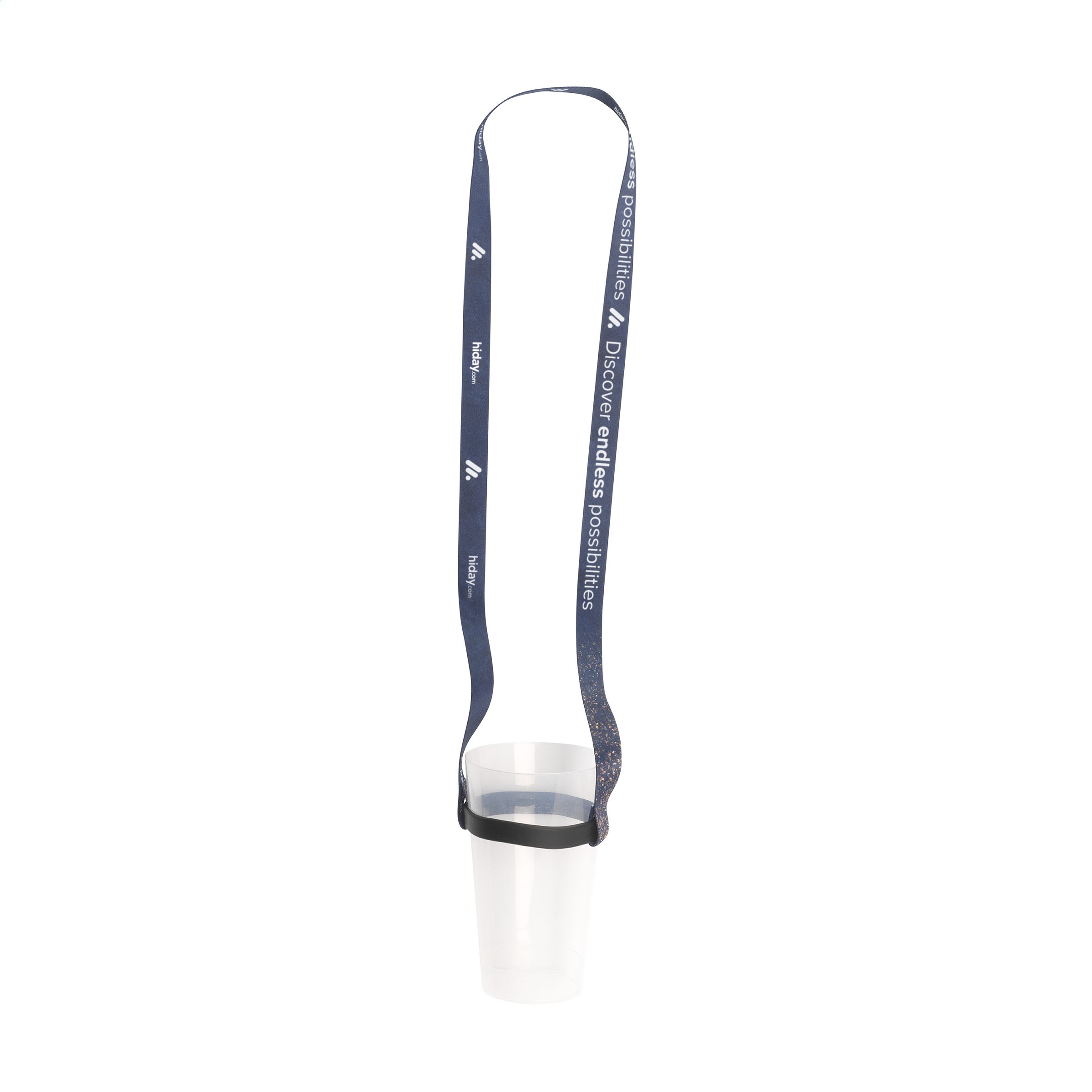 Lanyard Sublimatie RPET 1,5 cm met bekerhouder