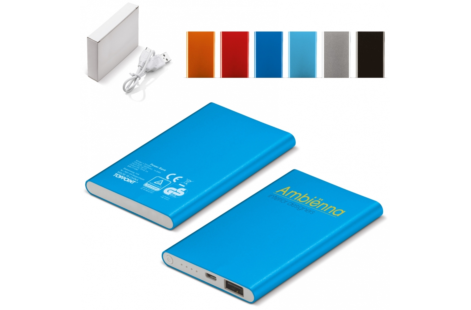 Powerbank Slim TÜV GS 4000mAh