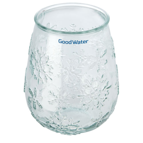 Faro theelichthouder van gerecycled glas