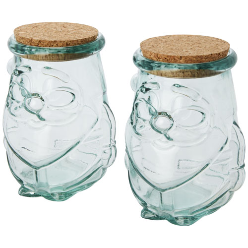 Airoel 2 delige containerset van gerecycled glas