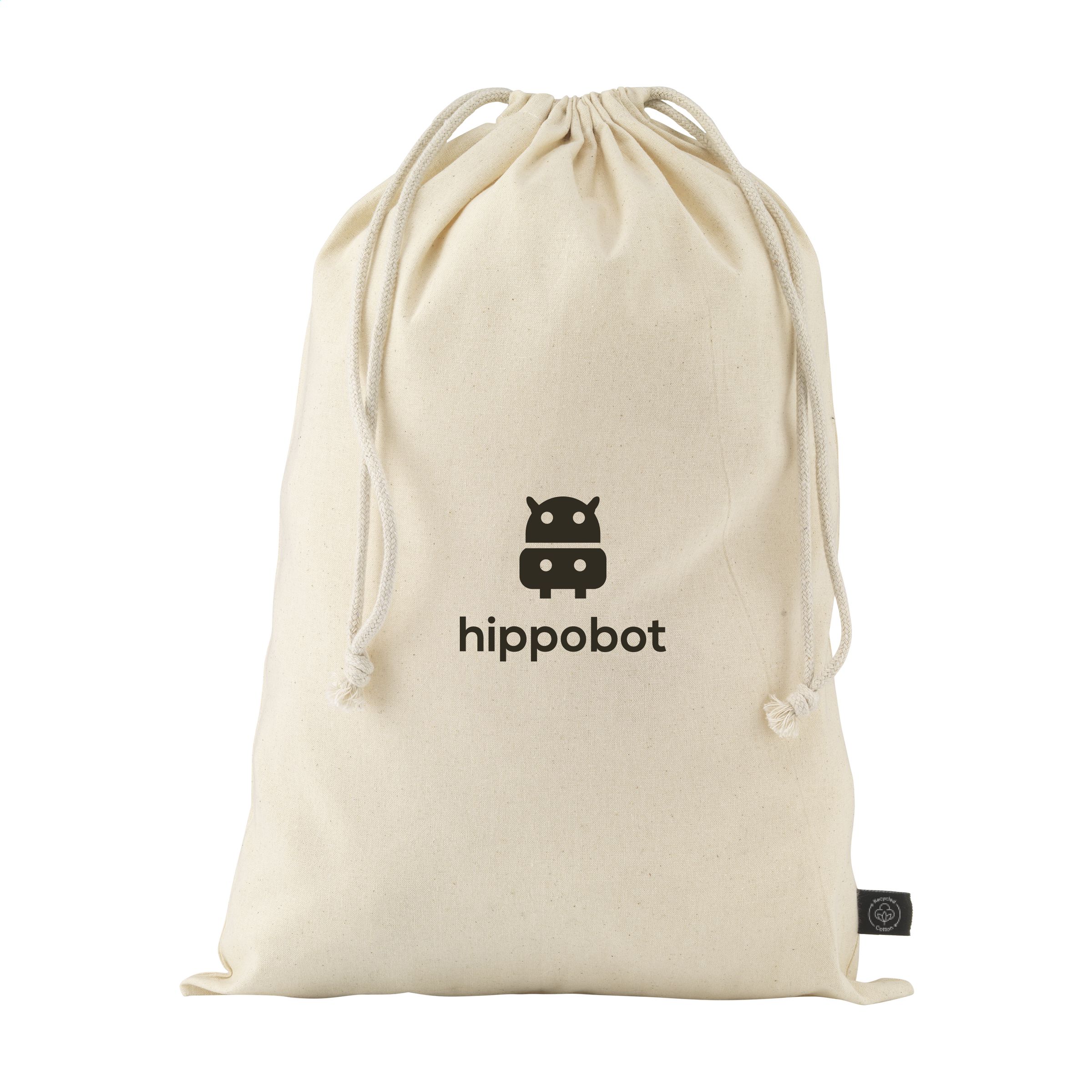 Gift Pouch Naturel GRS Recycled Cotton (150 g/m²) L